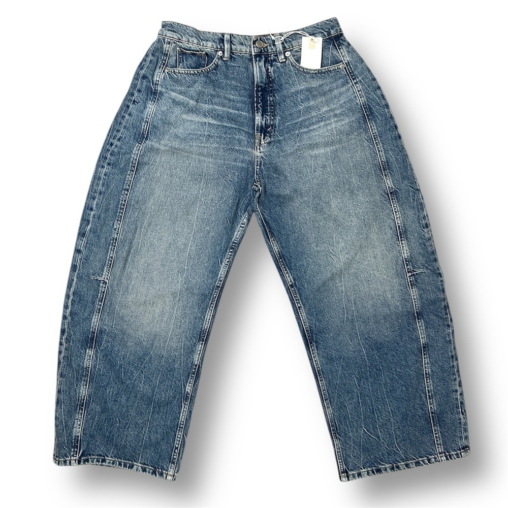 Good American 8/29 Extreme‎ Barrel Jeans Indigo Balloon Wide Leg High Rise 90s - Picture 2 of 12